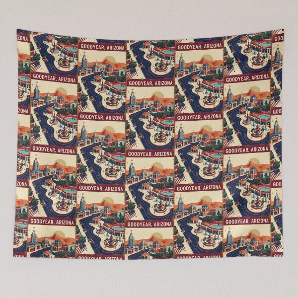 Item preview, Goodyear Arizona 1950s USA Vintage Travel Tourism designed and sold by TravelersGems.