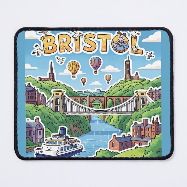 Item preview, Bristol UK Travel Souvenir Sticker designed and sold by Patterned by Pixels.