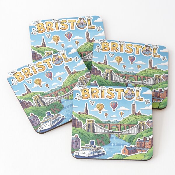 Item preview, Bristol UK Travel Souvenir Sticker designed and sold by Patterned by Pixels.