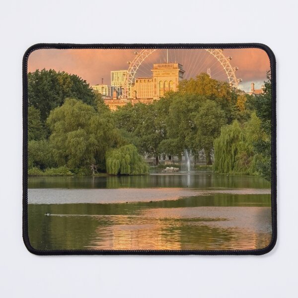 Item preview, Sunset Reflections - London Eye over St James’s Park Lake designed and sold by The Running London Photographer.