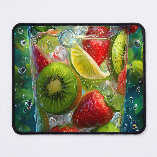 Item preview, Refreshing Fruit Cocktail with Mint and Ice Cubes designed and sold by Artessie.