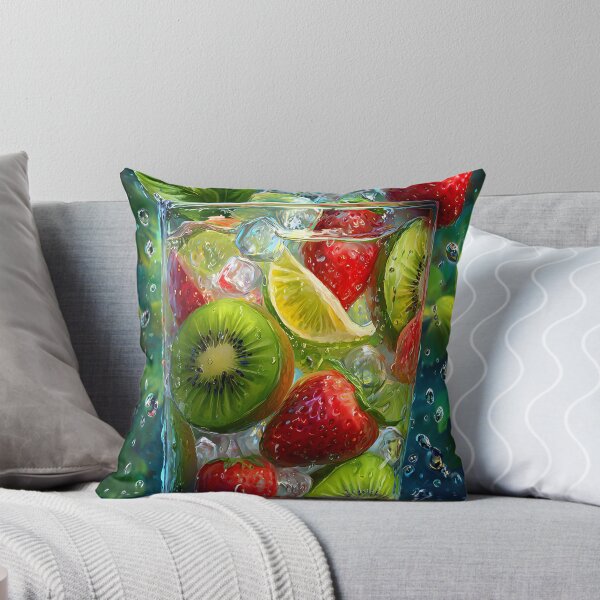 Item preview, Refreshing Fruit Cocktail with Mint and Ice Cubes designed and sold by Artessie.