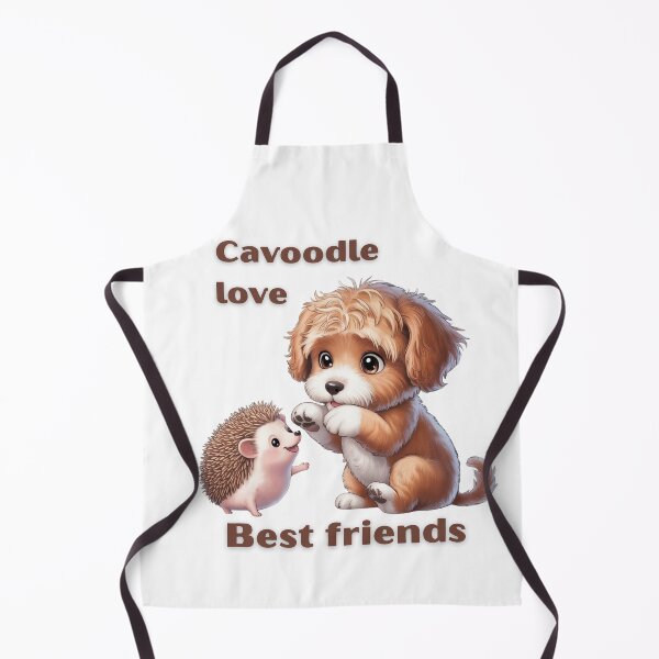 Item preview, Cavapoo love, Best friends cavoodle and hedgehog designed and sold by OhMyCotton.