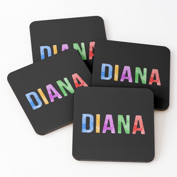 Item preview, Diana Name Bright Colors designed and sold by Jeallan Designs.