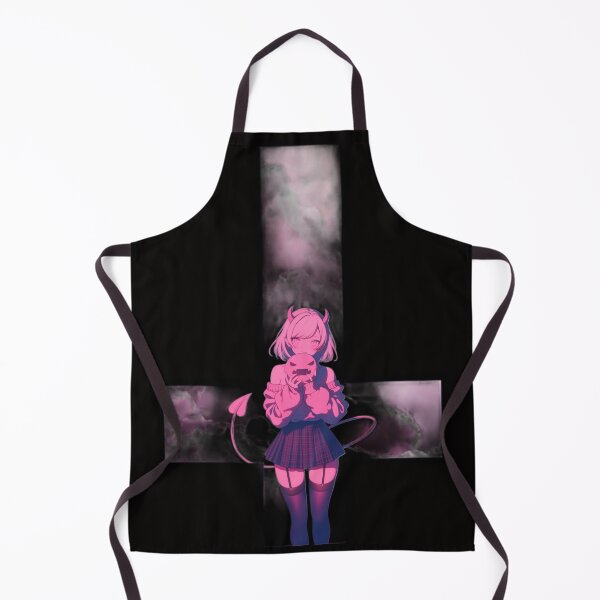 Item preview, upside down anime demon designed and sold by CursedbyLilith.