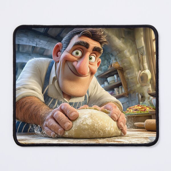 Item preview, Baker Kneading Dough in Cozy Artisan Kitchen designed and sold by Artessie.