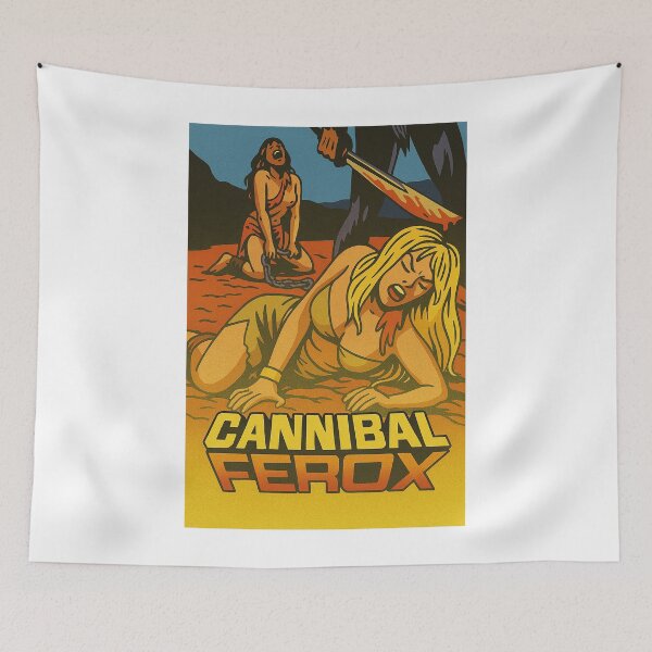 Item preview, Cannibal Ferox – Grindhouse Jungle Classic Tribute designed and sold by ChickenFund.