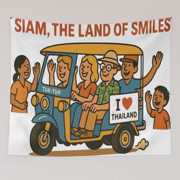 Item preview, TukTuk Tony – Cute Thailand Smiles Art | MODTHAI Collection designed and sold by Modthai.