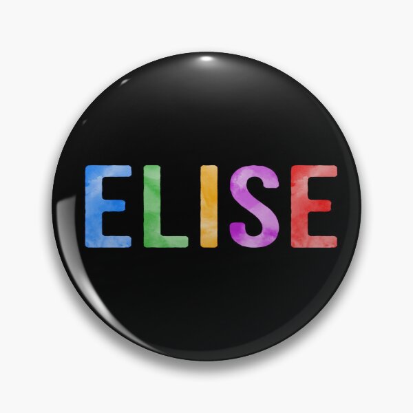 Item preview, Elise Name Bright Colors designed and sold by Jeallan Designs.