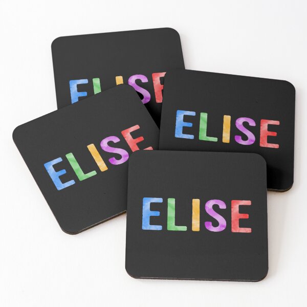 Item preview, Elise Name Bright Colors designed and sold by Jeallan Designs.