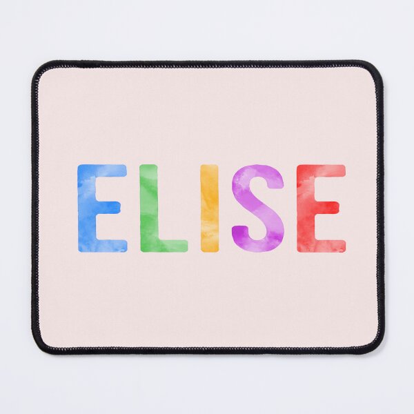 Item preview, Elise Name Bright Colors designed and sold by Jeallan Designs.