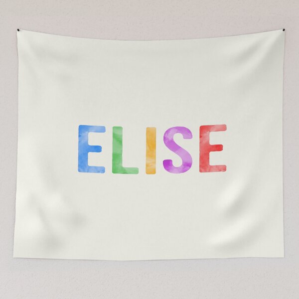 Item preview, Elise Name Bright Colors designed and sold by Jeallan Designs.