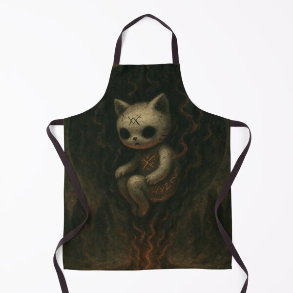 Item preview, Hello kitty: floating creepy figure with red runes and dark aura designed and sold by art-emissa.