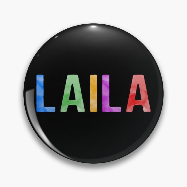 Item preview, Laila Name Bright Colors designed and sold by Jeallan Designs.