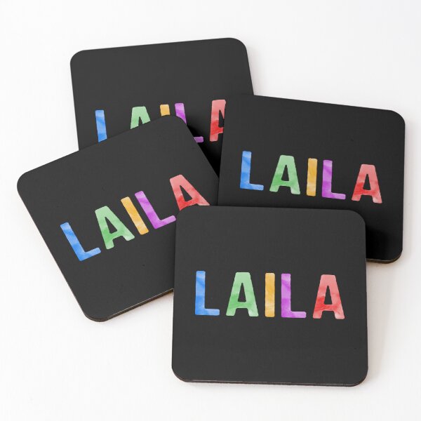 Item preview, Laila Name Bright Colors designed and sold by Jeallan Designs.