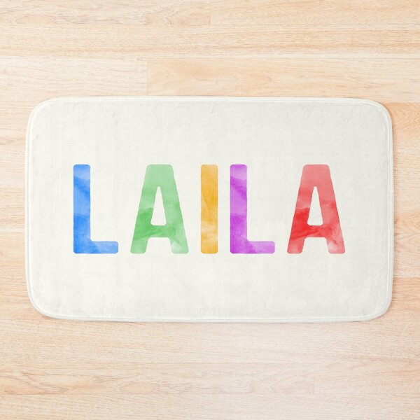 Item preview, Laila Name Bright Colors designed and sold by Jeallan Designs.