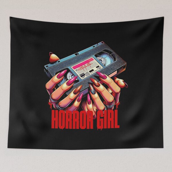 Item preview, Horror Girl VHS Aesthetic designed and sold by Belarte.shop.