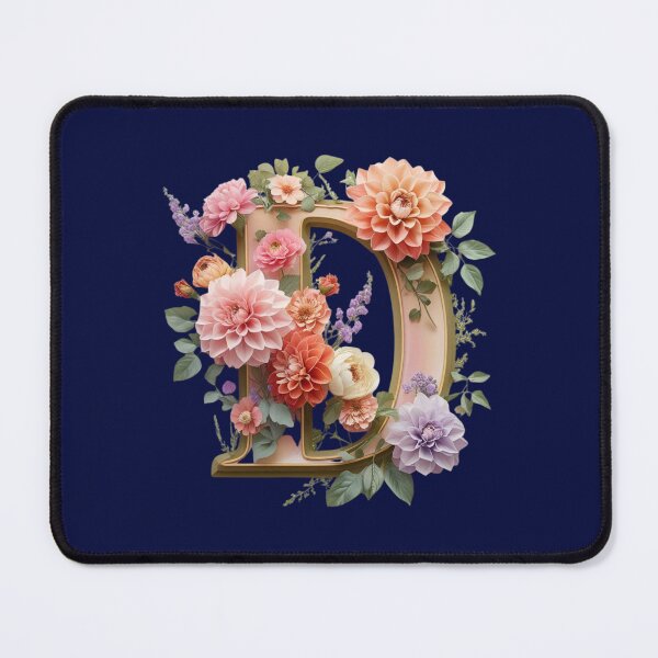Item preview, Elegant Floral Monogram Letter D – Botanical Initial with Peonies, Roses & Dahlias | Personalized Gift & Feminine Decor designed and sold by AmenAlways.