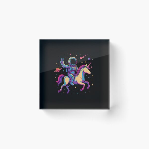 Item preview, Astronaut Riding a Unicorn – Cosmic Adventure designed and sold by OnPointOutfits.