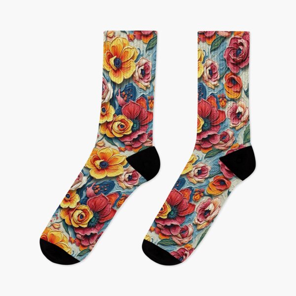 Item preview, 3D Textured Oil Painting Floral Pattern for Home Decor and Accessories | Flower design for T-Shirts, Mugs & Stickers, Phone Cases designed and sold by TheGaliyaStudio.