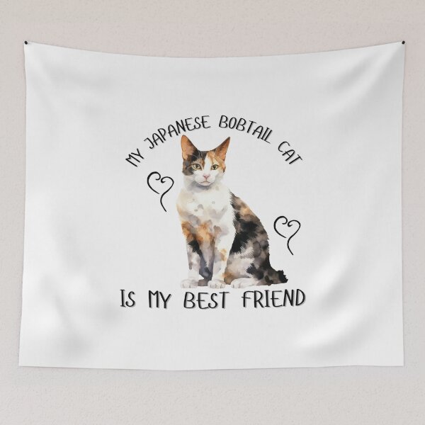 Item preview, My Japanese Bobtail Cat Is My Best Friend designed and sold by Viikis.