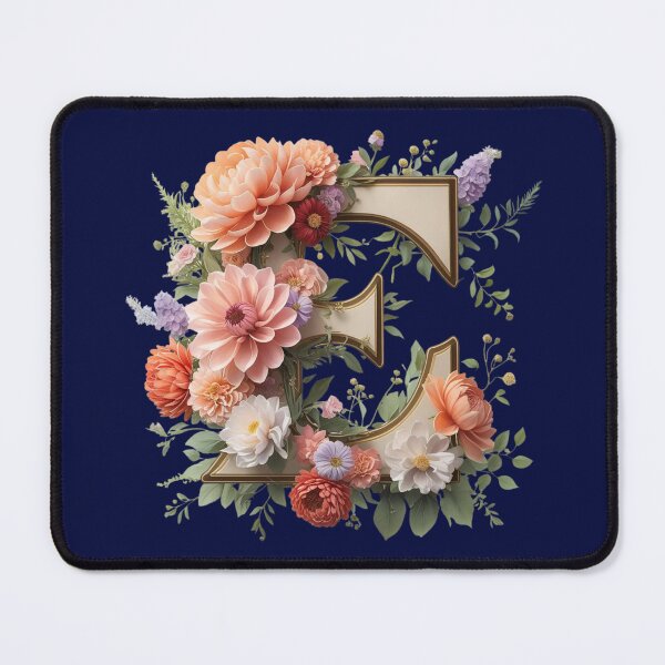 Item preview,  Elegant Floral Monogram Letter E – Botanical Initial with Peonies, Roses & Dahlias | Personalized Gift & Feminine Decor designed and sold by AmenAlways.