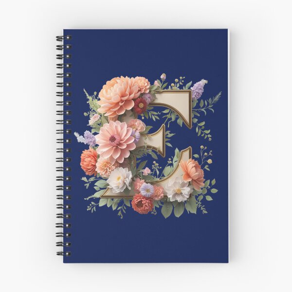 Artikelvorschau, Elegantes florales Monogramm Buchstabe E – Botanischer Anfangsbuchstabe mit Pfingstrosen, Rosen und Dahlien | Personalisiertes Geschenk & feminines Dekor entworfen und verkauft von AmenAlways.