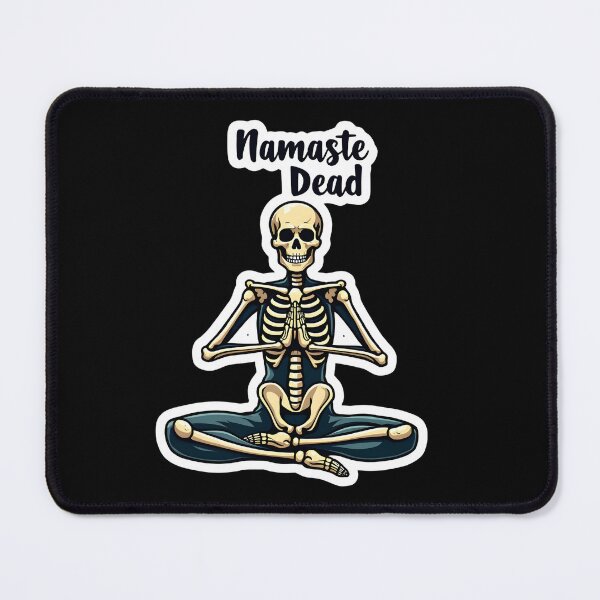 Item preview, Spooky Namaste Skeleton Yoga Funny Halloween Design designed and sold by HasHs.