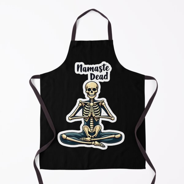 Item preview, Spooky Namaste Skeleton Yoga Funny Halloween Design designed and sold by HasHs.