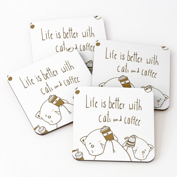 Item preview, The cat holds coffee.  designed and sold by Jababoom.