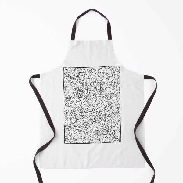 Item preview, Urban Swamp Doodle – Black Line Street Art Texture designed and sold by BambaKchula.
