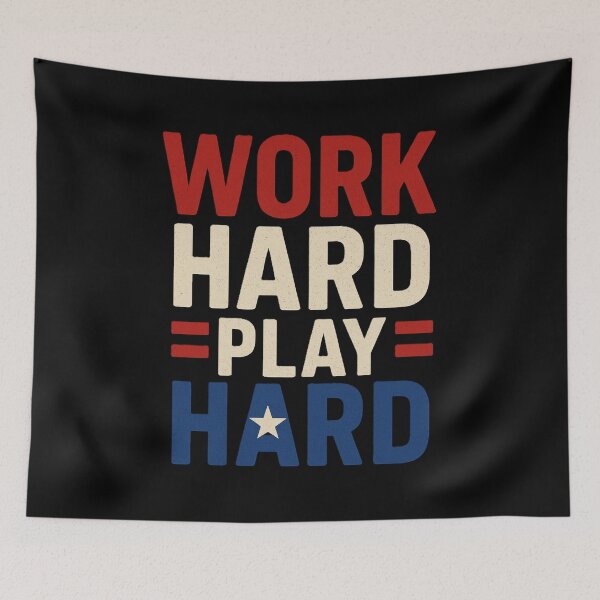 Item preview, Work Hard Play Hard - USA Star Cleat designed and sold by DesignsMjB.