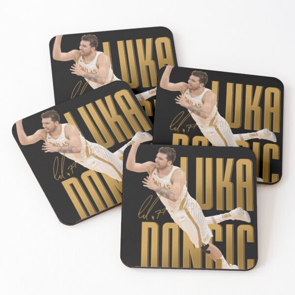 Item preview, Luka Dončić Golden Basketball Action Poster designed and sold by aileytabo.