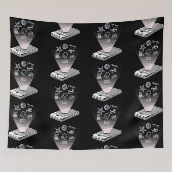 Item preview, Hologram Nostalgia: Retro Tech & Iridescent Vibes Art designed and sold by Origin-of-heart.