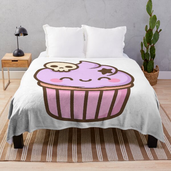 Item preview, Kawaii Halloween Cupcake Pastel Cute Spooky Dessert Character designed and sold by ThaiArtShop.