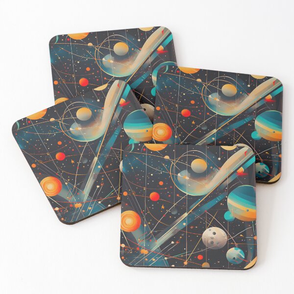 Item preview, Seamless Cosmic Geometry – Celestial Flow on Fabric designed and sold by Nest & Thread.