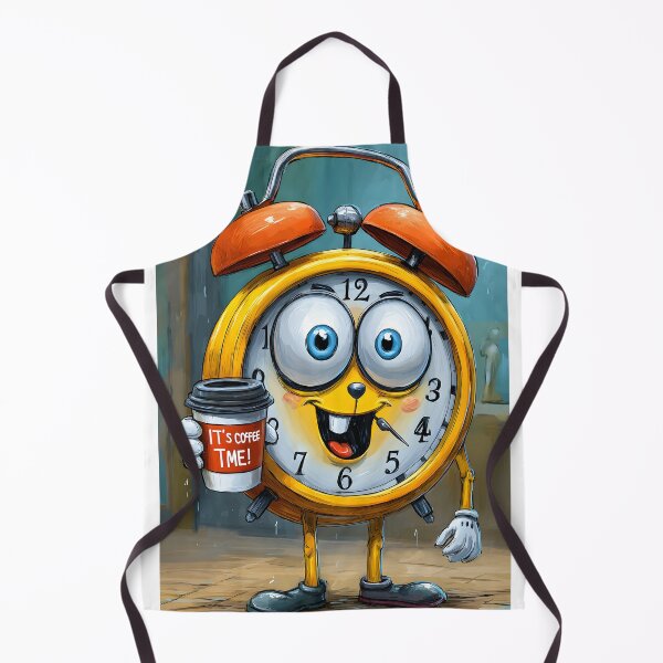 Item preview, Happy Alarm Clock with Coffee and Cheerful Vibes designed and sold by Artessie.