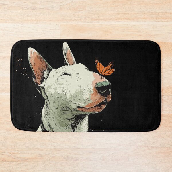 Item preview, Happy Bull Terrier with butterfly designed and sold by drizzd.