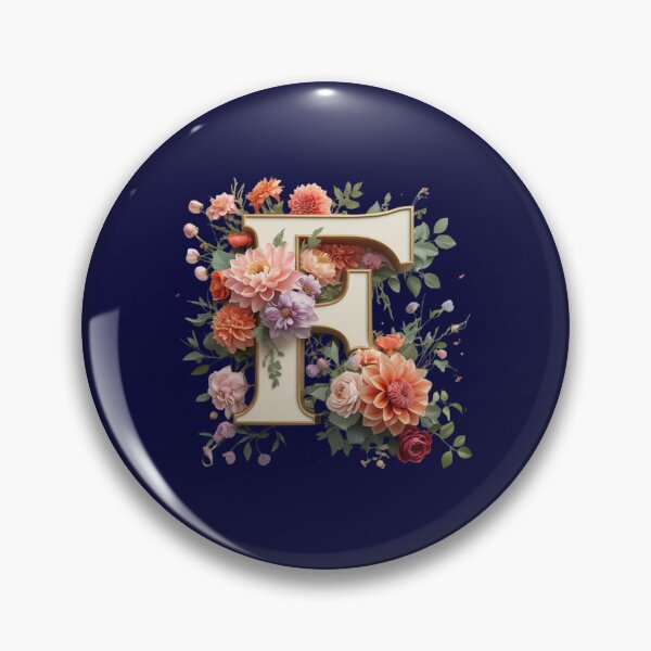 Item preview, Elegant Floral Monogram Letter F – Botanical Initial with Peonies, Roses & Dahlias | Personalized Gift & Feminine Decor designed and sold by AmenAlways.