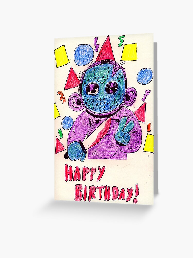 Carte De Vœux Joyeux Anniversaire Jason Par Grubsludge Redbubble