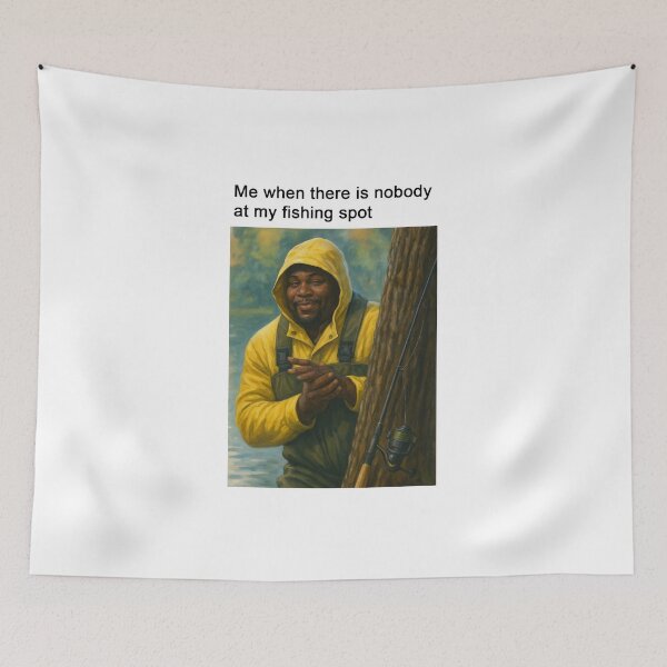 Item preview, Nobody at My Fishing Spot designed and sold by StrawDesign.