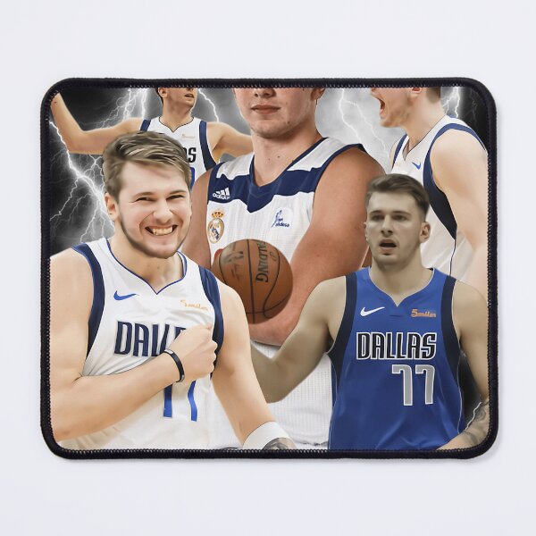 Item preview, Luka Dončić Basketball Lightning Collage Art designed and sold by NiklasSchreiber.