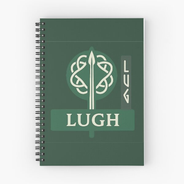 Item preview, Lugh Celtic God – Spear & Radiant Knotwork Badge designed and sold by Bratak.