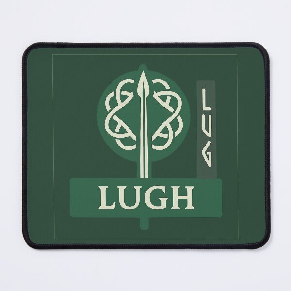 Item preview, Lugh Celtic God – Spear & Radiant Knotwork Badge designed and sold by Bratak.