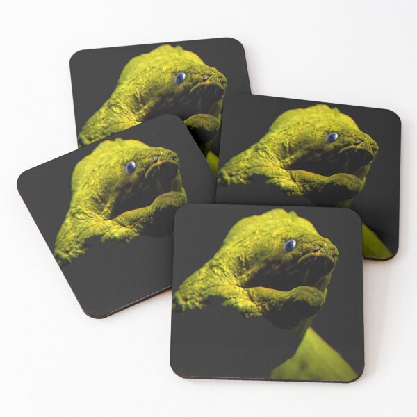 Item preview, A moray eel as a portrait ocean | unique photo art designed and sold by DiveDuke.