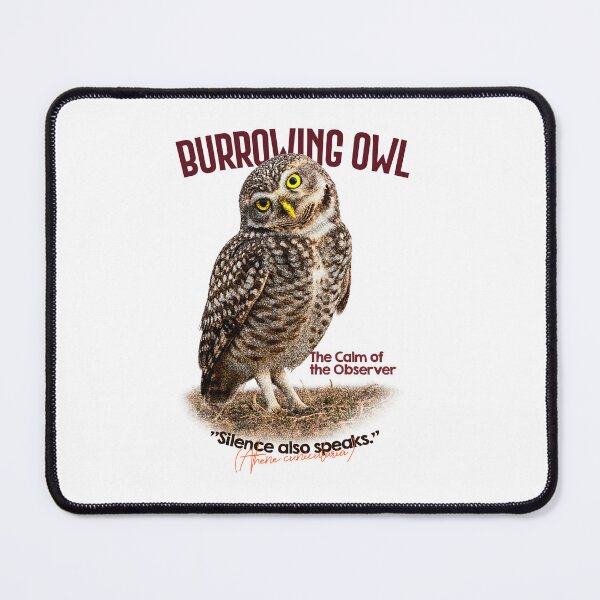 Item preview, The Calm of the Observer: The Burrowing Owl's Silence designed and sold by BrazilWildArt.