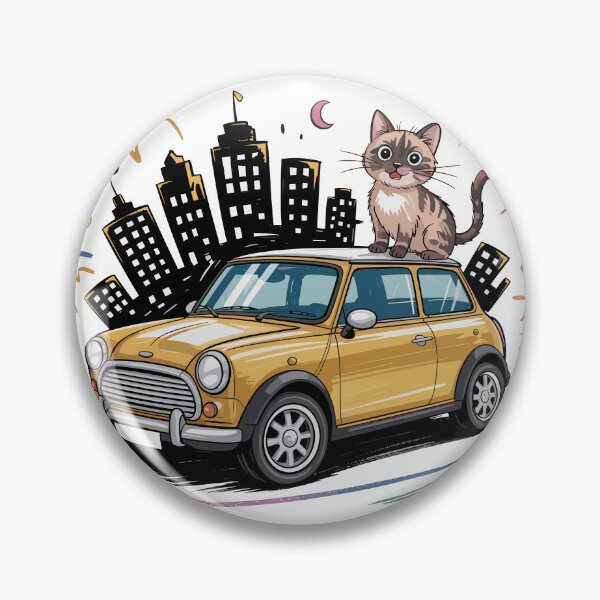 Item preview, Vintage Classic Car Fun Cars Criative Cat designed and sold by PrintCarClub.