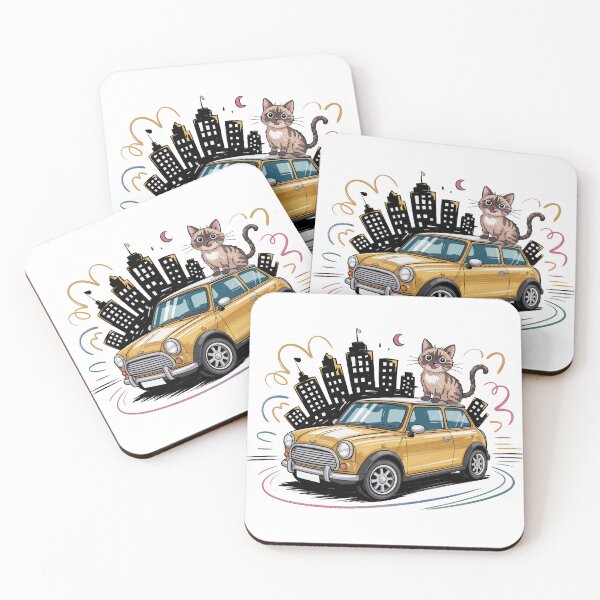 Item preview, Vintage Classic Car Fun Cars Criative Cat designed and sold by PrintCarClub.