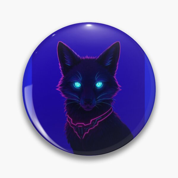 Item preview,  Fox with Neon Eyes – Futuristic Digital Art designed and sold by Ulla22.
