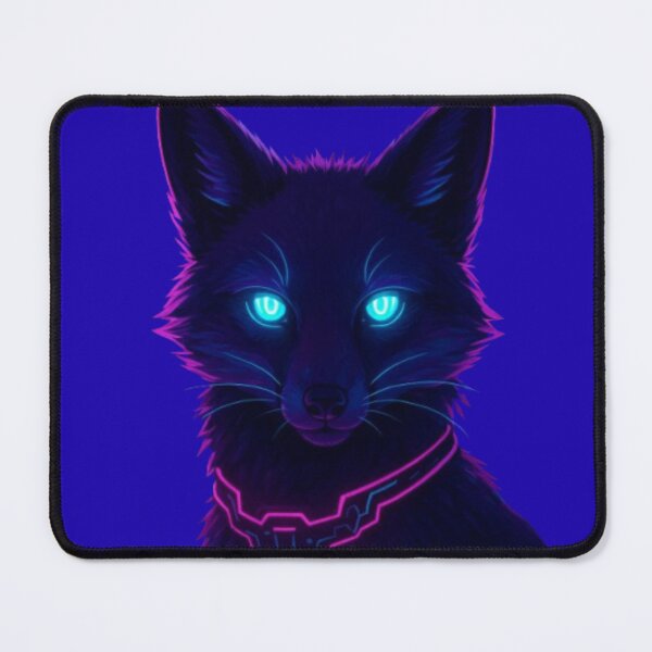 Item preview,  Fox with Neon Eyes – Futuristic Digital Art designed and sold by Ulla22.